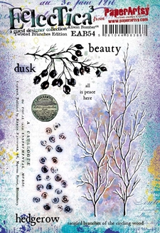 PaperArtsy A5 Cling Stamp - Alison Bomber / 54: Twisted Branches Edition