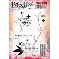 PaperArtsy A5 Cling Stamp - Sara Naumann No. 27 / Be your own hero