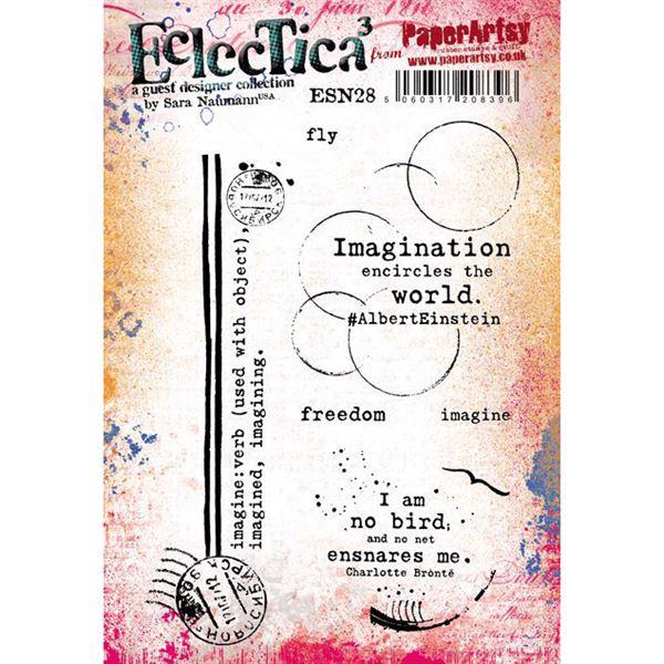 PaperArtsy A5 Cling Stamp - Sara Naumann No. 28 / Imagination