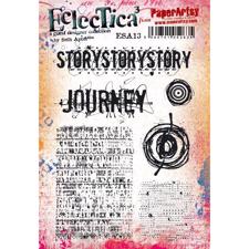 PaperArtsy A5 Cling Stamp - Seth Apter No. 13 / Story Story Story