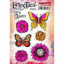 PaperArtsy A5 Cling Stamp - Tracy Scott No. 20 / Flowers Fly Away