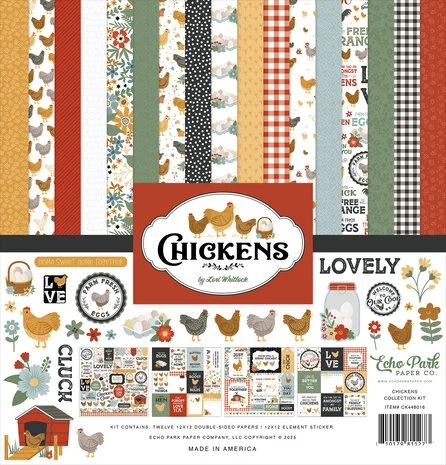 Echo Park Paper Collection Pack 12x12" - Chickens