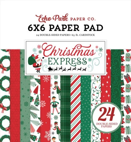 Echo Park Paper Pad 6x6" - Christmas Express