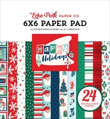 Echo Park Paper Pad 6x6" - Happy Holidays
