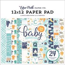 Echo Park Paper Pad -  Hello Baby Boy (blok)