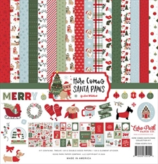 Echo Park Paper Collection Pack 12x12" - Here Comes Santa Paws