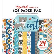 Echo Park Paper Pad 6x6" - I Love my Cat