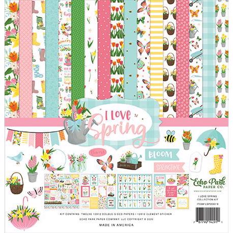 Echo Park Paper Collection Pack 12x12" - I Love Spring