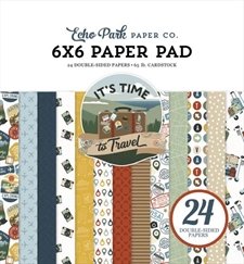 Echo Park Paper Pad 6x6" - It's Time to Travel