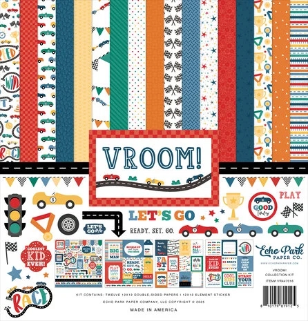 Echo Park Paper Collection Pack 12x12" - Vroom!