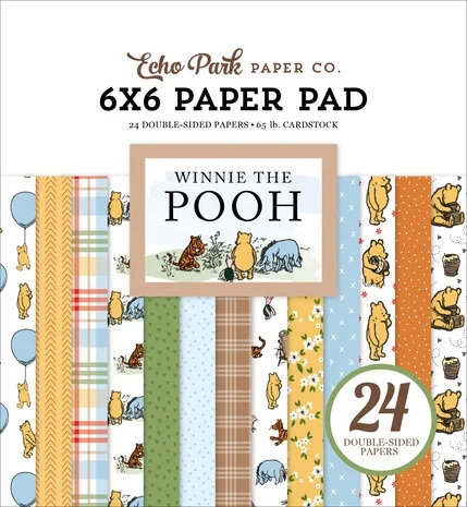 Echo Park Paper Pad 6x6" - Winnie the Pooh