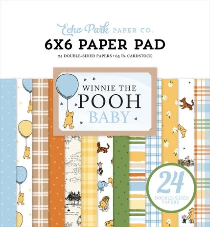 Echo Park Paper Pad 6x6" - Winnie The Pooh BABY