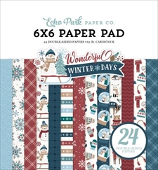Echo Park Paper Pad 6x6" - Wonderful Winter Days