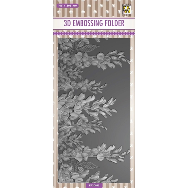 Nellie Snellen 3D Embossing Folder Slimline - Lupins
