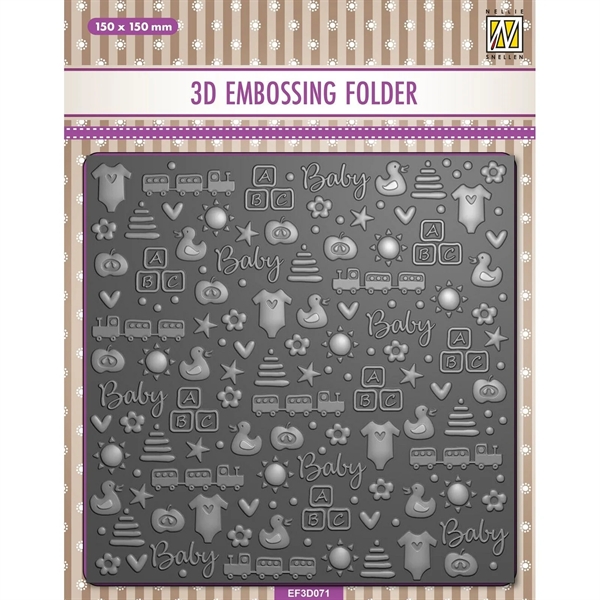 Nellie Snellen 3D Embossing Folder - Babythings