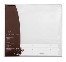 Maple Lane Scrapbooking Album 12x12" - Postbound / Ekstra Lommer (10 stk)
