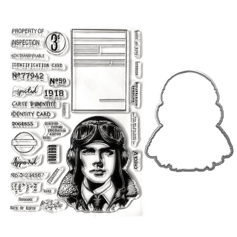 Elizabeth Crafts Clear Stamp & Die Set - Once in a Lifetime / The Property of