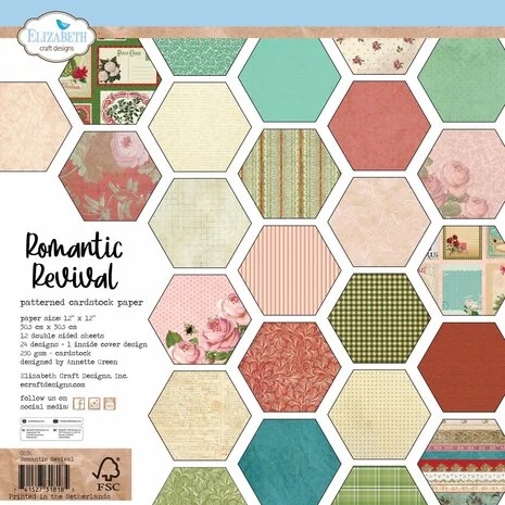 Elizabeth Crafts Paper Pack 12x12" - Romantic Revival