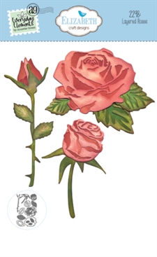 Elizabeth Crafts Die - Romantic Revival / Layered Rose