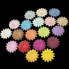 Wild Orchid Crafts - Mixed Colour Summer Blooms / 50 mm (100 stk.)