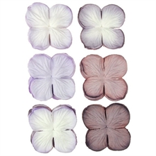 Wild Orchid Crafts - Paper Hydrangea Blooms 35 mm / Purple & Lilac (100 stk.)