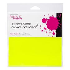 Rina K Design Enamel Transfer Sheets - Neon / Hello Yellow