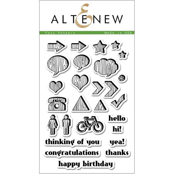 Altenew Clear Stamp Set - Faux Veneer
