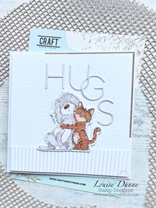 CraftAddictionUK Clear Stamp Set A5 - Ruffles and Crumpet (hund og kat)