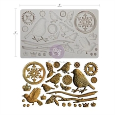 Prima / Finnabair Decor Mould 5x8" - Mechanical Robins