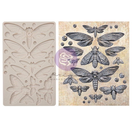 Prima / Finnabair Decor Mould 5x8" - Nocturnal Insects