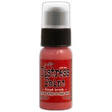Distress Acrylic PAINT - Fired Brick (dabber)