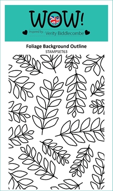 WOW Clear Stamp - Foliage Background Outline