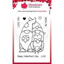 Woodware Clear Stamp - Valentine Gnomes