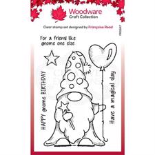 Woodware Clear Stamp - Wizard Gnome