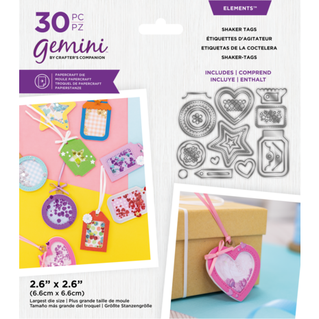 Crafters Companion / Gemini Die Set - Shaker Tag Elements