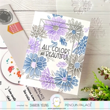 Sunbird Spark Stencils 360°™ - Stencil 8" / Gerbera Daisies