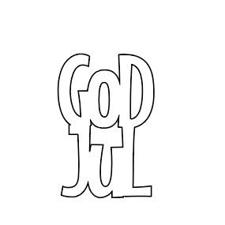 Gitte\'s egne DIE Designs - Frisk Font / GOD JUL (lille)