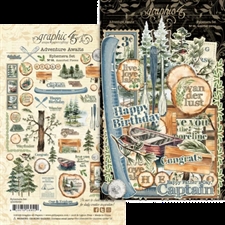 Graphic 45 Ephemera Assortment - Adventure Awaits 