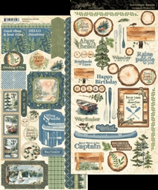 Graphic 45 Stickers - Adventure Awaits 
