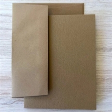 Graphic45 Card & Envelopes - Kraft (US-A2 - 6 sæt)