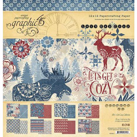 Graphic 45 Collection Pack 12x12" - Let\'s get Cozy 