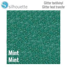 Silhouette Heat Transfer - Glitter / Mint 12"