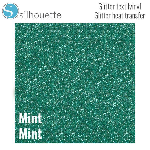 Silhouette Heat Transfer - Glitter / Mint 12"