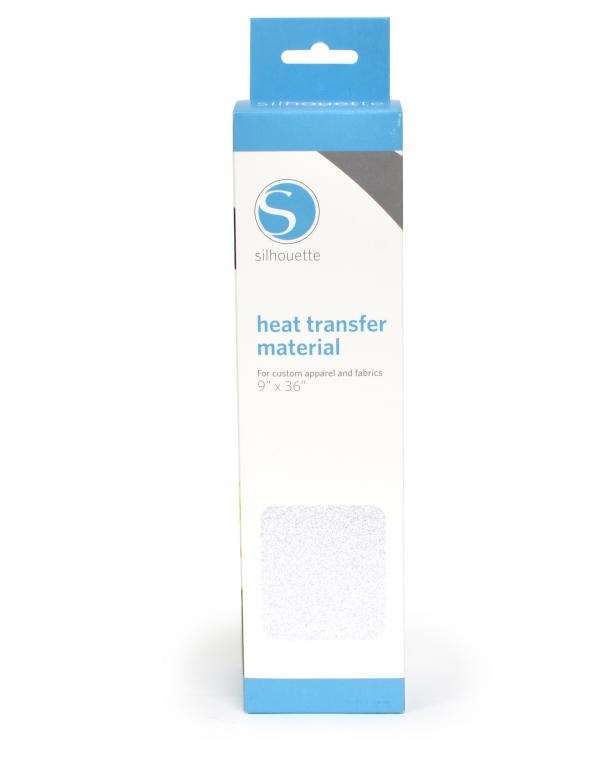 Silhouette Heat Transfer - Glitter / White 9"