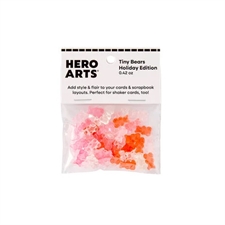 Hero Arts - Beary Sweet Embellishments Tiny Bears / Holiday Edition (red & pink)