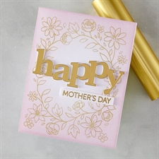 Hero Arts Letterpress & Foil Debossing Plate - Floral Border