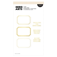 Hero Arts Letterpress + Foil & Cut - Tranquil Garden / Lovely Labels