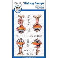 Whimsy Stamps Clear Stamp - Hey Ostrich