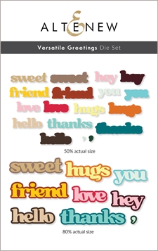 Altenew HOT Foil Plate - Vertatile Greetings (Bundle w. Die)