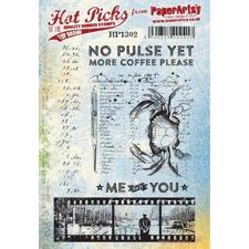 PaperArtsy A5 Cling Stamp - Hot Pick No. 1302 / No Pulse Yet